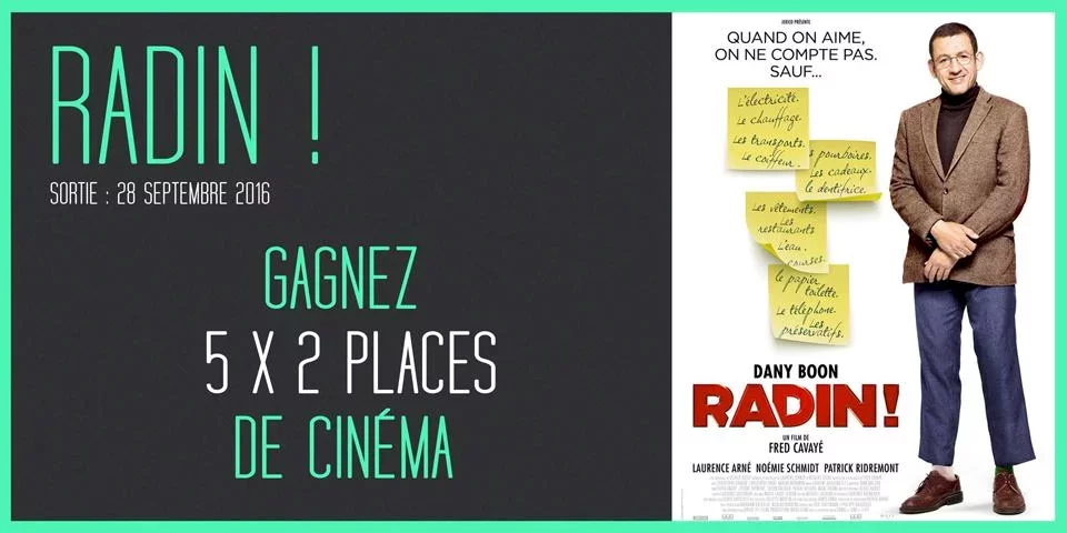 Illustration du jeu concours Gagnez vos places pour le film Radin ! Avec Dany Boon.