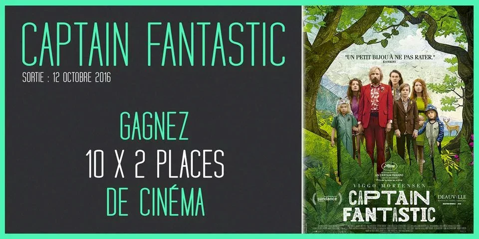 Illustration du jeu concours Captain Fantastic avec Viggo Mortensen : 10x2 places à gagner pour le film !