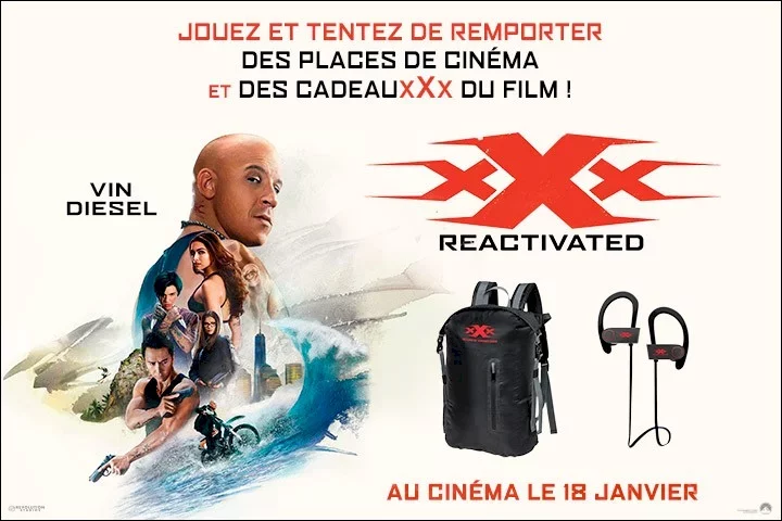 Illustration du jeu concours Gagnez vos places pour le film xXx : REACTIVATED