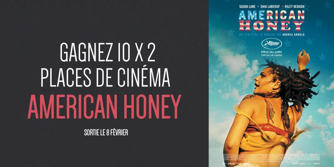 Illustration du jeu concours Gagnez vos places pour le film American Honey