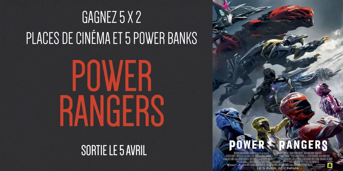 Illustration du jeu concours Gagnez vos places pour "Power Rangers"