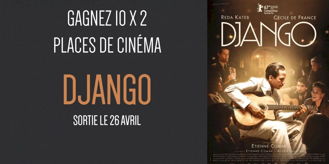 Illustration du jeu concours Gagnez vos places pour le film "Django"