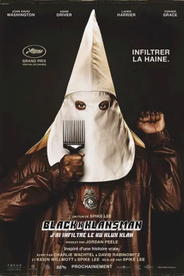 Affiche du film BlacKkKlansman : j'ai infiltré le Ku Klux Klan