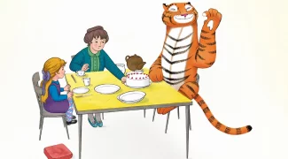 Affiche du film : Le tigre qui s’invita pour le thé