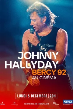 Affiche du film = Johnny Hallyday - Bercy 1992 au cinéma