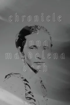 Affiche du film = Chronique d'Anna-Magdalena Bach