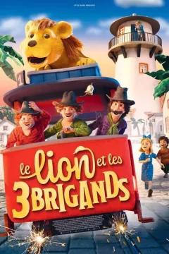 Affiche du film = Le Lion et les trois brigands