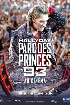 Affiche du film = Johnny Hallyday : Parc des Princes 93