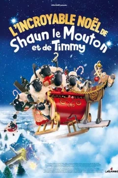 Affiche du film = L'Incroyable Noël de Shaun le mouton