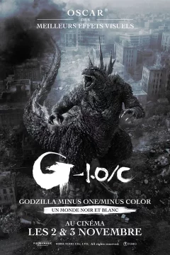 Affiche du film = Godzilla Minus One / Minus Color