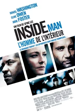 Affiche du film Inside man (l'homme de l'interieur)