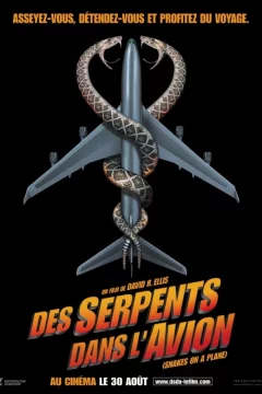 Affiche du film = Des serpents dans l'avion