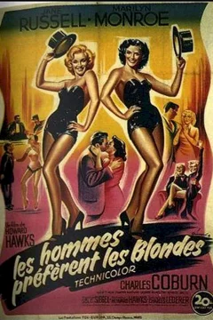 Affiche du film = Les hommes preferent les blondes