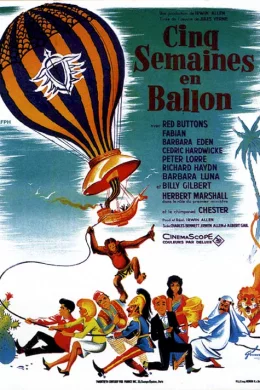 Affiche du film Cinq semaines en ballon
