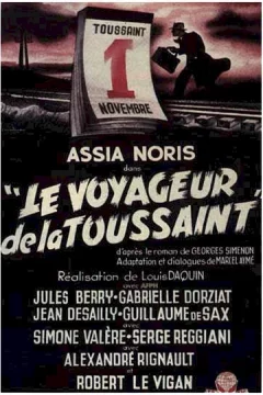 Affiche du film = Le voyageur de la Toussaint