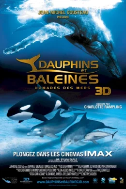 Affiche du film Dauphins et Baleines 3D, nomades des Mers