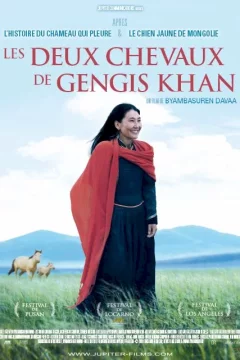 Affiche du film = Les Deux chevaux de Gengis Khan