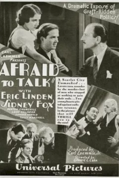 Affiche du film = Afraid to talk