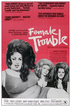 Affiche du film = Female trouble