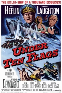 Affiche du film = Sous dix drapeaux