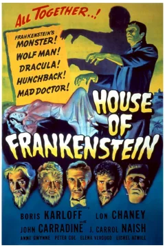 Affiche du film = La maison de frankenstein