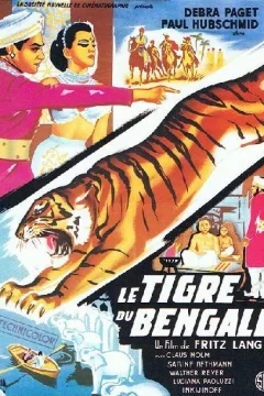 Affiche du film = Le Tigre du Bengale