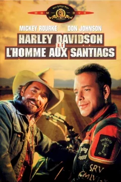 Affiche du film = Harley Davidson et l'homme aux santiags