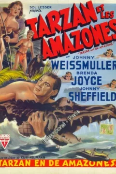 Affiche du film = Tarzan et les amazones