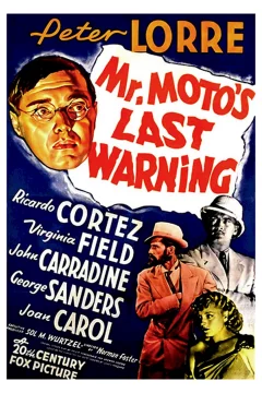 Affiche du film = Mr. moto's last warning