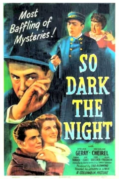 Affiche du film = So dark the night