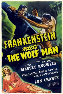 Affiche du film = Frankenstein rencontre le loup garou