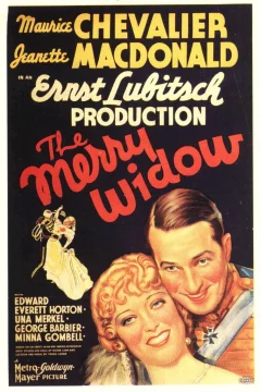 Affiche du film = La veuve joyeuse