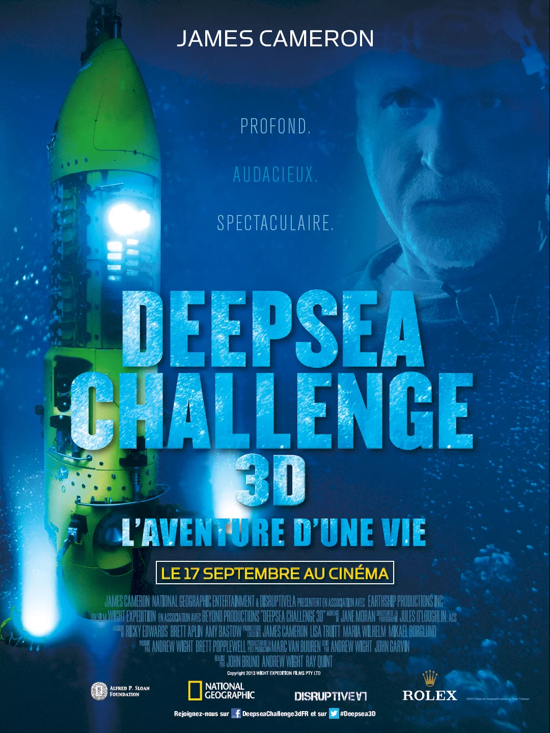 Photo 1 du film : Deepsea Challenge 3D, l'aventure d'une vie